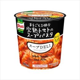 【まとめ買い】味の素 クノール スープDELI 完熟トマトのスープパスタ 41.9g×18カップ(6カップ×3ケース)【代引不可】