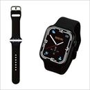 エレコム Apple Watch用シリコンバンド(45/44/42mm) ブラック AW-45BDSCBK