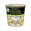 【まとめ買い】味の素 クノール スープDELI サーモンとほうれん草のクリームスープパスタ 40.3g×18カップ(6カップ×3ケース)【代引不可】