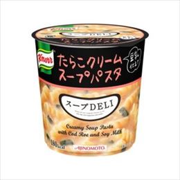 【まとめ買い】味の素 クノール スープDELI たらこクリームスープパスタ(豆乳仕立て) 44.7g×18カップ(6カップ×3ケース)【代引不可】