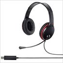 バッファロー 両耳ヘッドバンド式ヘッドセット USB 大型ドライバー搭載 ブラック BSHSHUS300BKZ 1個